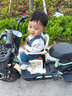 偶森電動(dòng)車(chē)兒童座椅前置小臺牛鈴雅愛(ài)迪瑪踏板電瓶自行車(chē)寶寶安全坐椅 音樂(lè )燈光款+可調高低【白咖色】 內置避震+隱藏式雙捆綁器 曬單實(shí)拍圖