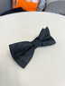 虔生緣領(lǐng)結男黑色婚禮伴郎蝴蝶結正裝西裝襯衫領(lǐng)帶黑色領(lǐng)結 曬單實(shí)拍圖