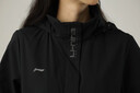 李寧（LI-NING）運動(dòng)風(fēng)衣女秋季2025新款防風(fēng)運動(dòng)休閑跑步上衣外套登山服女裝 黑色 M 曬單實(shí)拍圖