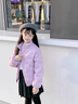 羅蒙兒童羽絨服2025新款秋冬款輕薄保暖男童女童短款外套大童冬裝 紫色【炫彩治愈色系】 140 曬單實(shí)拍圖