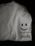 王熙麥純棉白色長(cháng)袖t恤女學(xué)生休閑風(fēng)寬松正肩秋季新款女裝ins圓領(lǐng)上衣 長(cháng)袖胸標笑smile M（100-120斤） 曬單實(shí)拍圖