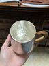 莉翠行銀茶杯鎏金999純銀手工錘紋花茶缸杯主人咖啡杯高端禮品 紫皮茶花 約210克 300毫升（特價(jià)孤品）+國檢證書(shū) 禮盒 曬單實(shí)拍圖