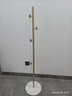 Honey Cute臥室衣帽架室內掛衣架置物架落地衣服架辦公室創(chuàng  )意立式衣服架子 金色時(shí)尚圓餅款【白色底座】 曬單實(shí)拍圖