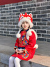溪谷幽幽祥瑞新年親子可愛(ài)虎頭帽女休閑2025年新年帽冬護耳動(dòng)耳帽保暖加厚 可愛(ài)祥瑞虎頭護耳帽-兒童 曬單實(shí)拍圖