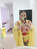 康創(chuàng  )暉100純棉加肥加大碼胖妹妹大碼女裝200斤上衣服ins潮寬松短袖t恤女 藍色【白字母Lovely Mind】 4XL 推薦180-200斤 曬單實(shí)拍圖