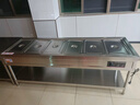 樂創(chuàng)（lecon）保溫售飯臺商用保溫快餐車不銹鋼保溫臺酒店食堂電熱湯池分餐臺LC-GAST006【一價無憂】 曬單實(shí)拍圖