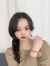 杜大生金箍圈平安扣黃金轉(zhuǎn)運珠紅繩手鏈女男999足金同心圓情侶編織手繩 紅繩款小金箍圈 金重約1.1-1.3g 曬單實拍圖