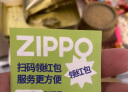 ZIPPO打火机原装正版  黑裂漆236 进口正版个性定制刻字礼物男士防风 金色商标 实拍图