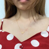 中國(guó)黃金（CHINA GOLD）一鹿有你18K金項(xiàng)鏈女彩金吊墜鎖骨鏈中秋節(jié)禮物送女友老婆生日 [京快達(dá)]18k金麋鹿套鏈 曬單實(shí)拍圖