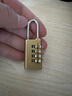 梅花密碼掛鎖銅鎖行李箱鎖家用大門(mén)鎖宿舍健身房?jì)ξ锕矜i防銹防盜鎖 （銅）20mm*4密碼輪 曬單實(shí)拍圖