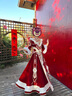 枝己秀禾服新娘婚紗2025新款加厚秋冬結(jié)婚禮服古裝嫁衣敬酒服龍鳳褂 231207（僅女裝） S 曬單實(shí)拍圖