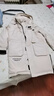 Champion冠軍長款羽絨服2024冬季新款情侶保暖連帽派克服 淺卡其色 M 曬單實拍圖