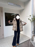 百家好/百家好立領連帽羽絨服女2024冬季輕盈保暖鴨絨面包服 灰綠色 S 曬單實拍圖