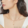 周生生18K玫瑰金盒仔紋玫瑰金彩金項鏈女款鎖骨鏈03816N18KR 40厘米 曬單實(shí)拍圖