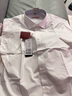 MAILYARD/美爾雅短袖襯衫 全棉商務(wù)修身男士職業(yè)白色襯衣短袖 431 白色 M /40S 曬單實拍圖