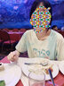 小熊精靈（xiaoxiongjingling）親子裝母女裝一家三口四口夏季休閑短袖t恤套裝特別的洋氣T家庭裝 笑臉單件上衣 媽媽L碼(建議體重105-115斤) 曬單實拍圖