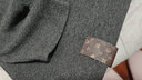 COCOBELLA質(zhì)感PU標(biāo)高領(lǐng)針織衫女秋baby觸感肌底衣彈力打底衫TS129 碳灰色 M 曬單實(shí)拍圖