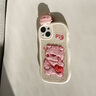 素洛新款趴趴粉豬蘋果iphone15手機(jī)殼13毛絨刺繡12可愛卡通女11趣味14promax網(wǎng)紅全包 趴趴粉豬（加可愛小豬） iPhone 13 曬單實拍圖
