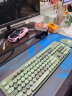 前行者（EWEADN）V96高颜值复古无线键盘键鼠套装真机械手感无线办公键鼠套装笔记本薄膜键盘 松霜绿无线键鼠套装 晒单实拍图