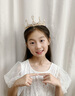 婼顏兮兒童皇冠頭飾女童生日禮物小女孩公主發(fā)箍項(xiàng)鏈主持人表演走秀王冠 金色皇冠 曬單實(shí)拍圖