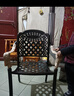 莫 家 戶(hù)外桌椅鑄鋁桌椅庭院花園室外陽(yáng)臺休閑桌椅組合 斜格8椅+200CM祥云雕刻長(cháng)桌 曬單實(shí)拍圖