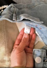 羅蒙（ROMON）女裝 牛仔褲女2022年秋冬季新款時(shí)尚加絨加厚淺藍色高腰闊腿褲子 淺藍色加絨腰圍調節款 加厚 XL 119-129斤 曬單實(shí)拍圖