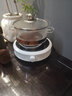 陶臣（TAOCHEN） 玻璃消毒鍋茶道電磁爐煮茶杯洗茶電陶爐加熱煮杯子茶洗帶蓋茶具 01款1.2L消毒鍋+米黃色電陶爐 曬單實(shí)拍圖