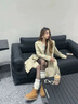 CAMILA KSENIA雪地靴女2025新款冬季短筒棉靴純色厚底增高加絨加厚東北雪地棉鞋 駝色 36 曬單實拍圖