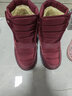 雅森東北冬季加厚雪地靴女高幫棉鞋女中老年人加絨防滑媽媽鞋短筒靴子 R7深紅色 38 曬單實(shí)拍圖