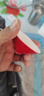 不單典雅胭脂紅色功夫茶杯小茶碗品茗杯陶瓷功夫茶杯主人杯個(gè)人喝茶杯logo 矮斗笠內(nèi)白 曬單實(shí)拍圖