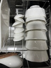 廚遞碗盤套裝家用餐具整套純白碗筷碗套裝 皓月30頭【禮盒裝】 曬單實(shí)拍圖