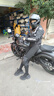 比客（BERIK）大眼摩托車騎行服女機(jī)車服四季騎士裝備可拆卸內(nèi)膽防摔夾克 唯帕3 黑白 44（XL） 曬單實(shí)拍圖