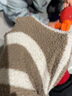 無印良品（MUJI）女式 發(fā)熱毛毛紗 家居長(zhǎng)褲 睡褲家居褲子女款冬季 FD10CC3A 棕色條紋 S-M(160/66A) 曬單實(shí)拍圖