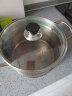 美厨（maxcook）玻璃盖汤锅盖 304不锈钢包边煎锅盖蒸锅盖22cm MCPJ9609 实拍图