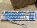 达尔优（dareu）EK815机械合金版键盘 有线键盘  电竞游戏键盘 多键无冲108键单光 女生 白色蓝色 茶轴 晒单实拍图