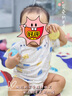 雅嬰世族（YAYINGSHIZU）寶寶單件上衣純棉新生嬰兒短袖T恤兒童夏裝男無骨內(nèi)衣夏季薄款女 1316杰熊+純藍(lán)【肩扣短袖上衣】 80碼 建議高70-75/20斤內(nèi) 曬單實(shí)拍圖