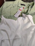 簡(jiǎn)蜓白色小西裝外套女春夏薄款七分袖百搭休閑小個(gè)子氣質(zhì)修身小西服潮 綠色外套 3XL（建議：130-140斤） 曬單實(shí)拍圖