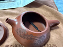 藏壺天下 宜興紫砂壺純手工名家刻繪大容量茶具原礦大紅袍泡茶壺石瓢壺 景舟石瓢 曬單實(shí)拍圖