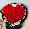 爱花居鲜花速递99朵红玫瑰节日生日礼物求婚送女友全国同城配送|R66 实拍图
