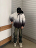 安初夏青少年學(xué)生白鴨絨羽絨服男士休閑套裝冬季潮牌防寒衣服男裝外套 黑色三件套【羽絨服外套+中領(lǐng)毛 XL  175 適合120-135斤 曬單實(shí)拍圖