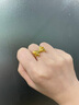 御龍鏡黃金蝴蝶結戒指女款在逃公主戒指尾戒麻花指環(huán)首飾送女友禮物 15圈號  約1.8g-1.9g 曬單實(shí)拍圖