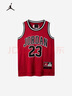 NIKE JORDAN 耐克AJ童裝男童23號籃球服背心2025夏季網(wǎng)眼透氣兒童衣服 杰斯特紅 160 /80 【建議身高158-170cm】 曬單實(shí)拍圖