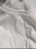 芭布笛长袖t恤女2022秋装新款宽松卫衣叠穿内搭打底衫纯棉初秋上衣 白色长袖 M 建议95-100斤 实拍图