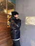 雪中飛黑金羽絨服男加厚防寒服冬裝外套短款連帽男士冬季御寒鴨絨衣服 黑色 165/S建議85-110斤 曬單實(shí)拍圖