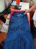 依舵 夏季薄款長(zhǎng)袖牛仔電焊服工作服男焊工工廠車間電工耐磨透氣勞保 薄款（經(jīng)典紐扣款）套裝 XL 175 (適合125-145斤) 曬單實(shí)拍圖