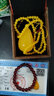 親恒薈保價(jià)胖東來品質(zhì)官方蜜蠟吊墜女水滴形雞油黃平安無事牌毛衣鏈琥珀 水滴吊墜(珠鏈)+證書 曬單實(shí)拍圖