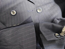 休塔（SUITUP ）【高品質(zhì)】西服男套裝雙排扣高級感紳士西裝男結(jié)婚禮服正裝三件套 佩納芷青【上衣+馬甲+褲子】 XL 【50A】 下單可備注褲子碼數(shù) 曬單實拍圖