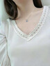 老鳳祥海洋之心銀項(xiàng)鏈女吊墜七夕情人節(jié)禮物送女朋友老婆 三葉草項(xiàng)鏈 曬單實(shí)拍圖