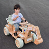 WORK BABY兒童電動挖掘機(jī)可坐雙人男女孩玩具車2-9歲寶寶可騎挖土機(jī)工程車 標(biāo)配雙人黃色：6V電瓶+早教 曬單實(shí)拍圖