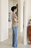 Calvin KleinJeans【復(fù)刻90系列】25春夏女士ck淺色復(fù)古直筒牛仔褲47B908G W99-牛仔淺藍(lán) 27 曬單實拍圖